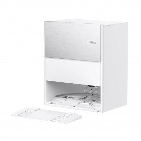 Прахосмукачка робот Dreame Aqua10 Roller RLH31CE-WH, 30000 Pa, 3.5/4 л, AI камери, LED осветление, Гласово управление, Измиване с гореща вода, Бял