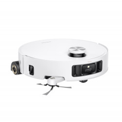 Прахосмукачка робот Dreame Aqua10 Roller RLH31CE-WH, 30000 Pa, 3.5/4 л, AI камери, LED осветление, Гласово управление, Измиване с гореща вода, Бял