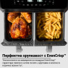 Двоен фритюрник с горещ въздух 8в1 Instant Pot Vortex DUAL INAFB91-BK, 1850W, 8 л, 205°C, EvenCrisp, Синхронизирано готвене, Сензорно управление, Черен/инокс