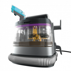 Прахосмукачка за петна Shark StainStriker PX250EUT, 450W, 0.72 л, Преносима, Гъвкав маркуч, 4 приставки, Син/розов