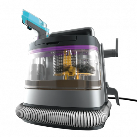 Прахосмукачка за петна Shark StainStriker PX250EUT, 450W, 0.72 л, Преносима, Гъвкав маркуч, 4 приставки, Син/розов