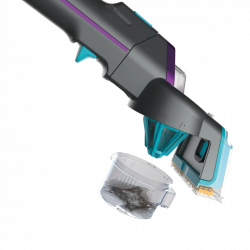 Прахосмукачка за петна Shark StainStriker PX250EUT, 450W, 0.72 л, Преносима, Гъвкав маркуч, 4 приставки, Син/розов