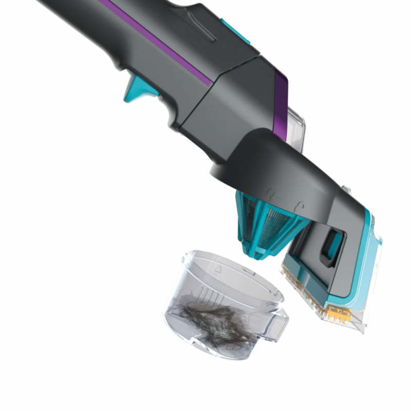 Прахосмукачка за петна Shark StainStriker PX250EUT, 450W, 0.72 л, Преносима, Гъвкав маркуч, 4 приставки, Син/розов