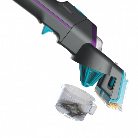 Прахосмукачка за петна Shark StainStriker PX250EUT, 450W, 0.72 л, Преносима, Гъвкав маркуч, 4 приставки, Син/розов