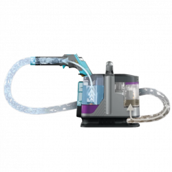 Прахосмукачка за петна Shark StainStriker PX250EUT, 450W, 0.72 л, Преносима, Гъвкав маркуч, 4 приставки, Син/розов