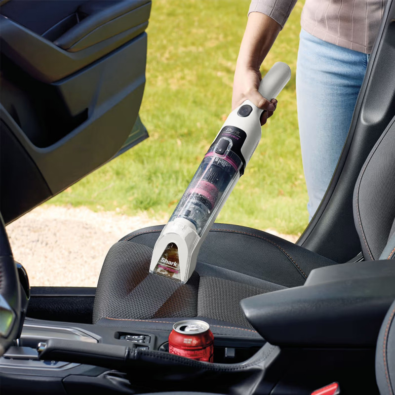 Безжична прахосмукачка за петна Shark StainForce HX100EUT, 100W, 15 мин, Килими, Тапицерия, Матраци, Самопочистване, Бял