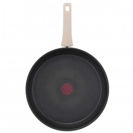Тиган Tefal Eco-Respect G2540602, 28 см, Титаниево незалепващо покритие, Thermo-Fusion, Thermo-Signal, Индукция, Бронз/кафяв