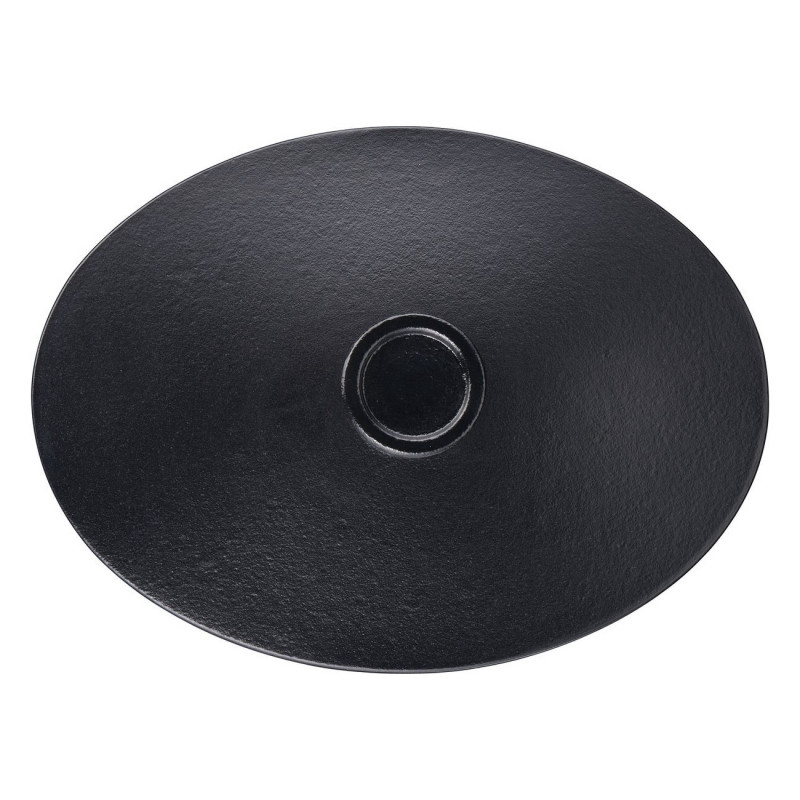 Чугунена тенджера Tefal E2125455, 5.1 л, 45 см, Овална форма, До 250C, Емайлирана, Индукция, Черен