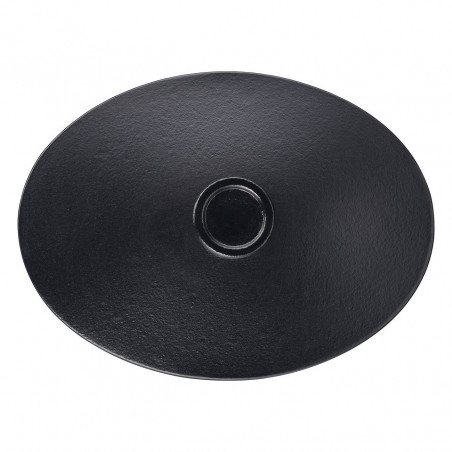 Чугунена тенджера Tefal E2125455, 5.1 л, 45 см, Овална форма, До 250C, Емайлирана, Индукция, Черен