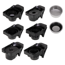 Еспресо машина за мляно кафе и капсули 9в1 Camry CR 4414, 3000W, 19 bar, Бежов/Черен