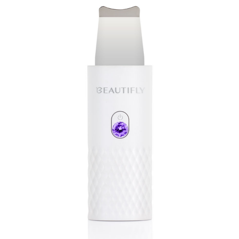 Ултразвуков уред за почистване на лице Beautifly B-Scrub Mini Young, 2W, 60 мин, Електростимулация, Ексфолиране, Йони, Бял