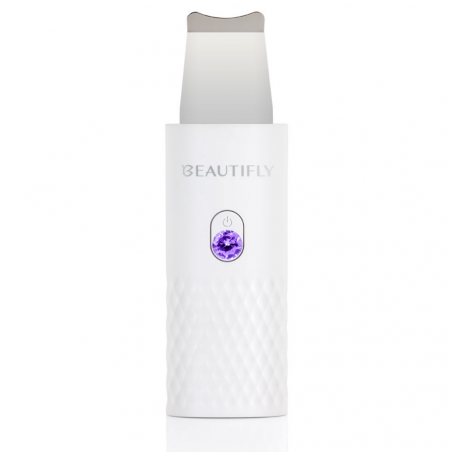 Ултразвуков уред за почистване на лице Beautifly B-Scrub Mini Young, 2W, 60 мин, Електростимулация, Ексфолиране, Йони, Бял