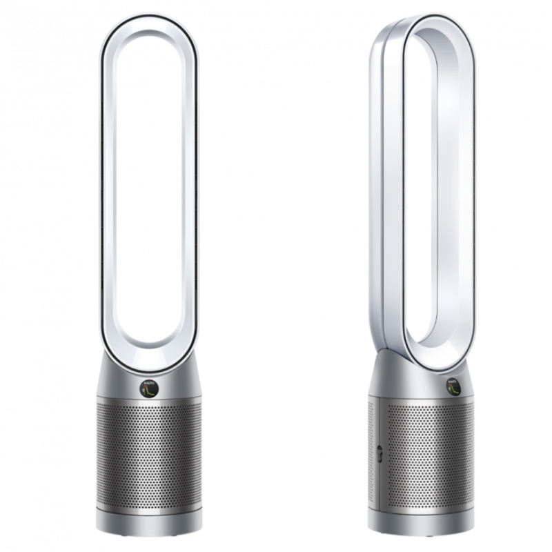 Пречиствател за въздух Dyson Purifier Cool PC1 544901-01, 50W, 30 м2, 287 l/s, 10 скорости, Air Multiplier™, Wi-Fi, Bluetooth, Осцилация, Бял/сребрист