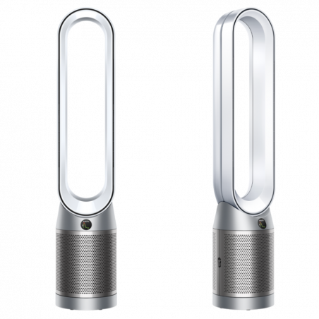 Пречиствател за въздух Dyson Purifier Cool PC1 544901-01, 50W, 30 м2, 287 l/s, 10 скорости, Air Multiplier™, Wi-Fi, Bluetooth, Осцилация, Бял/сребрист