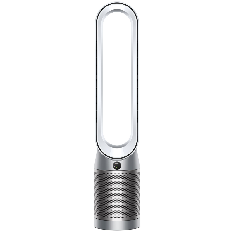 Пречиствател за въздух Dyson Purifier Cool PC1 544901-01, 50W, 30 м2, 287 l/s, 10 скорости, Air Multiplier™, Wi-Fi, Bluetooth, Осцилация, Бял/сребрист