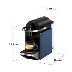 Еспресо машина DeLonghi Pixie EN127.BL, 1260W, 19 bar, 0.7 л, Nespresso, Автоматично изключване, Син