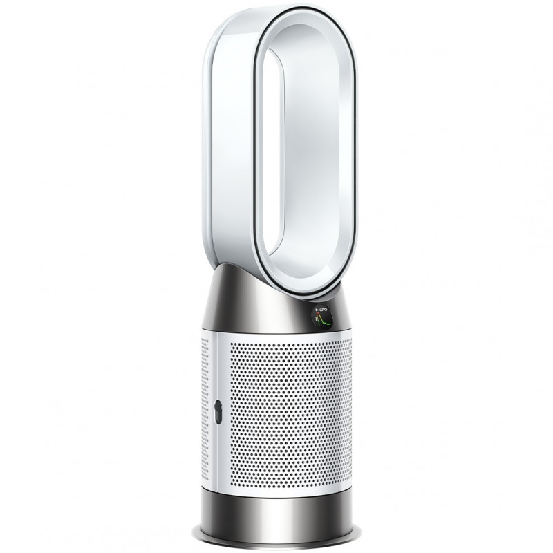 Пречиствател въздух 2в1 Dyson Purifier Hot+Cool HP1 544826-01, Отоплител, 50W, 30 м2, 287 l/s, 10 скорости, Air Multiplier™, Wi-Fi, Bluetooth, Осцилация, Бял/сребрист