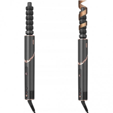 Маша за коса и сешоар 3в1 Shark FlexStyle HD426EU, 1650W, 3 скорости, 3 темп, Автоматично увиване и фиксиране на къдрици Coanda, Сушене, Изправяне, Черен