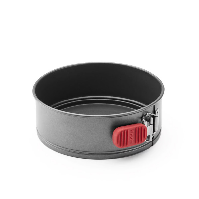 Форма за печене с падащо дъно Lekue 1009474, Ø20 см, Керамично незалепващо покритие, Карбонова стомана, От +4°C до +240°C, Черен/Червен