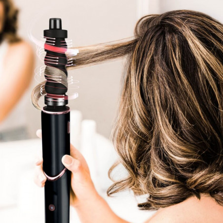 Многофункционална маша 5в1 Shark HD446EU FlexStyle, 1650W, 3 скорости, 3 темп настройки, Автоматично увиване и фиксиране на къдрици Coanda, Сушене, Изправяне, Черен