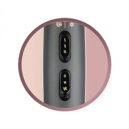 Сешоар Remington AC9140B OPTIheat Proluxe Midnight Edition, 2400 W, 2 скорости, Цифров дисплей, Концентратор, Черен