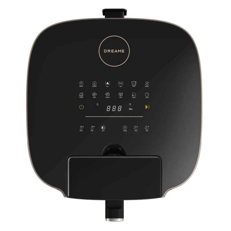 Фритюрник с горещ въздух Dreame AF30, 2300W, 7 л, 12 програми, 50-200°C, Dual-Source Cyclonic Heat, SmartSteam, LED, NTC, Бял