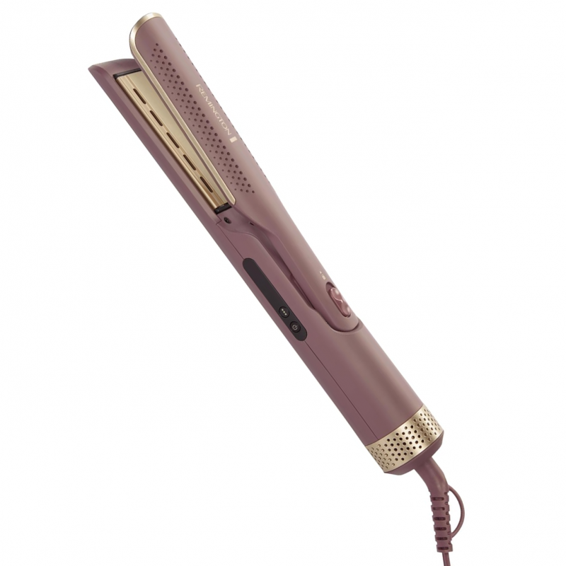 Преса за коса 2в1 Remington AS8930 AIRvive™, 135 W, 3 настройки до 190C, 2 режима, Керамично покритие, Йонизация, Лилав/Златист