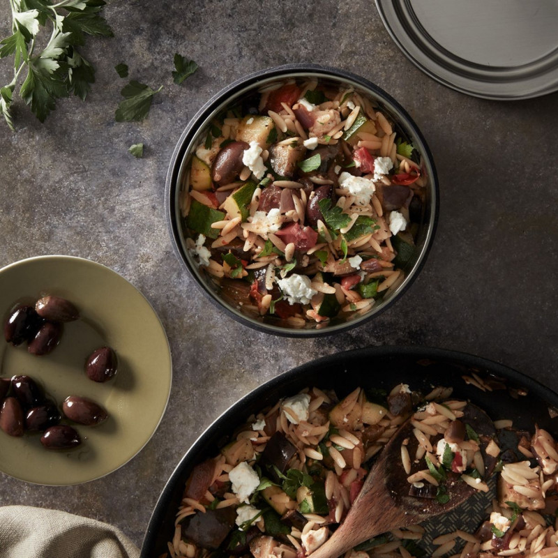 Стъклена кутия за обяд Black+Blum GR-LB-L015, 0.75 л, Съвместима с микровълнова и съдомиялна, Без BPA, Тъмносив