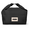 Изолирана чанта за обяд Black+Blum LBB018, 6.7 л, 33.5х15.5х31 см, Водоотблъскваща, Навиваща се, Каишка за носене, Без BPA, Черен