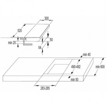 Плот за вграждане Gorenje ECT322BSC, 2900W, StopGo, Защита за деца, BoilControl, Таймер, Черен