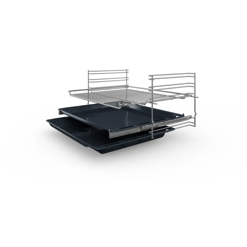 Фурна за вграждане Bosch HBF134EB2. , 66 , Eco Clean Direct , Push бутони , А