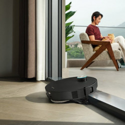 Прахосмукачка робот Dreame X60 Ultra RLX86DE, 35000 Pa, 180 мин, 0.2 л, VersaLift, OmniSight AI, Автоматично дозиране и самопочистване, Гласови команди, Черен