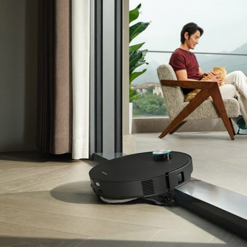 Прахосмукачка робот Dreame X60 Ultra RLX86DE, 35000 Pa, 180 мин, 0.2 л, VersaLift, OmniSight AI, Автоматично дозиране и самопочистване, Гласови команди, Черен