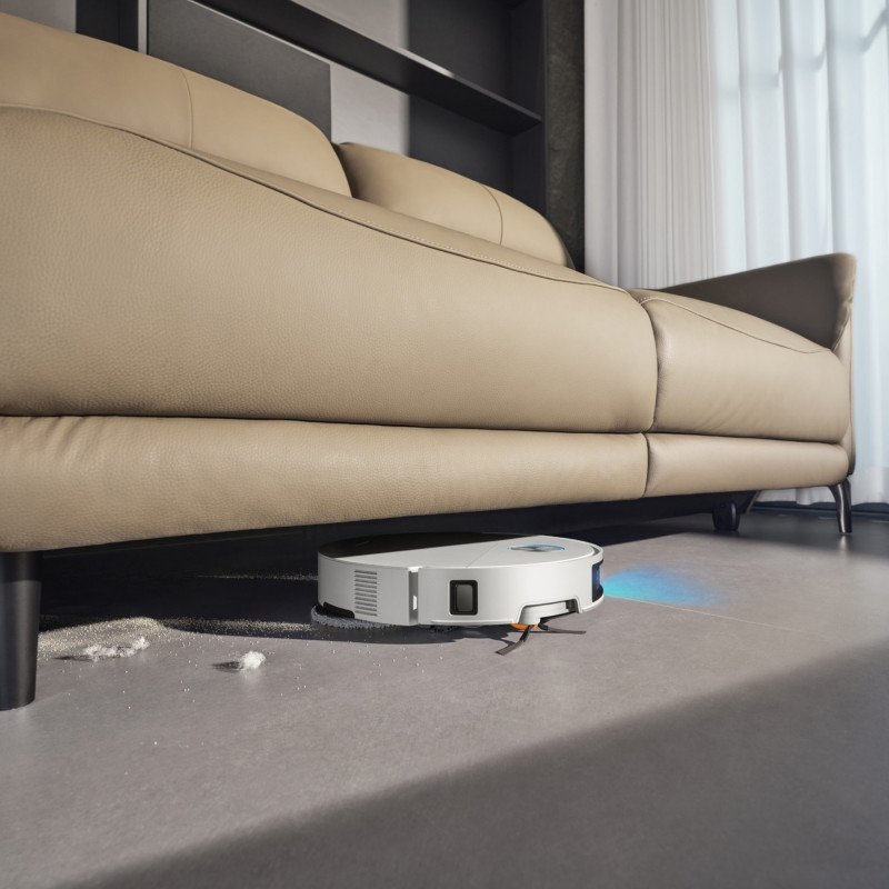 Прахосмукачка робот Dreame X60 Ultra Complete RLX87DE-WH, 180 мин, 0.2 л, AI камери, VersaLift, Автоматизирана станция, Гласови команди, Бял