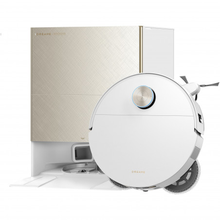 Прахосмукачка робот Dreame X60 Ultra Complete RLX87DE-WH, 180 мин, 0.2 л, AI камери, VersaLift, Автоматизирана станция, Гласови команди, Бял