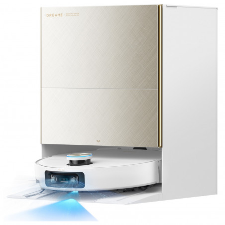 Прахосмукачка робот Dreame X60 Ultra Complete RLX87DE-WH, 180 мин, 0.2 л, AI камери, VersaLift, Автоматизирана станция, Гласови команди, Бял