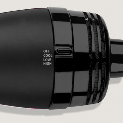 Електрическа четка за стилизиране и сушене REVLON Pro Collection RVDR5222, 800W, 3 степени, 2 скорости, Керамично покритие, Йонизация, Студен връх, Черен/розов