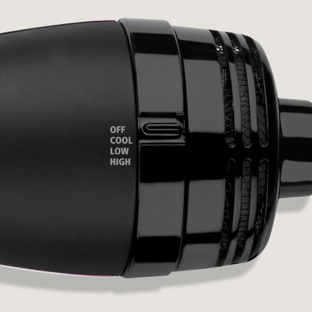 Електрическа четка за стилизиране и сушене REVLON Pro Collection RVDR5222, 800W, 3 степени, 2 скорости, Керамично покритие, Йонизация, Студен връх, Черен/розов