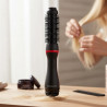 Електрическа четка за стилизиране и сушене REVLON One-Step Root Booster Hot Air Brush RVDR5292, 820W, 3 степени, 3 скорости, Керамично покритие, Йонизация, Студен връх, Черен/розов