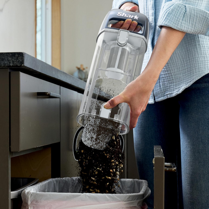 Вертикална прахосмукачка Shark Freestyle Max SV2002, 30W, 0.7 л, 20 мин, 2 скорости, 2 степени, LED светлини, Станция за зареждане, Син