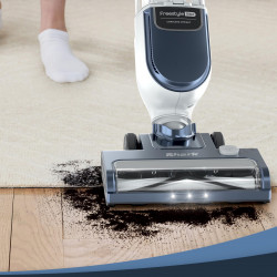 Вертикална прахосмукачка Shark Freestyle Max SV2002, 30W, 0.7 л, 20 мин, 2 скорости, 2 степени, LED светлини, Станция за зареждане, Син