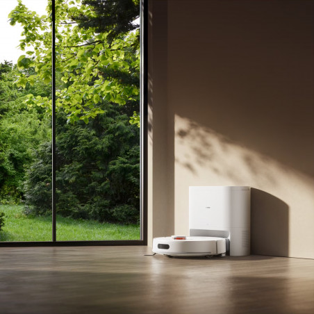 Прахосмукачка робот Xiaomi BHR07XBEU H40, 10000 Pa, 180 мин, 4 л, Автоматична станция, LDS навигация, Избягване на предмети, Мобилно приложение, Бял