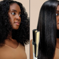 Маша за коса и сешоар 5в1 Shark Glam Multistyler HD6052SEU, 1500W, 3 скорости, 6 темп, 100-220°C, Керамични елементи, Йонизация, Автоматично навиване Coanda, Gloss Lock, Златист