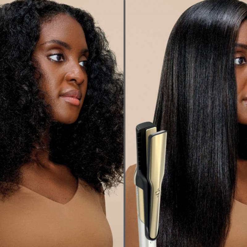 Маша за коса и сешоар 5в1 Shark Glam Multistyler HD6052SEU, 1500W, 3 скорости, 6 темп, 100-220°C, Керамични елементи, Йонизация, Автоматично навиване Coanda, Gloss Lock, Златист