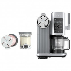 Машина за сладолед 13-в-1 Ninja CREAMi Scoop & Swirl™ NC701EU, 800W, 13 програми, 3-степенен лост за фунийки, CreamiFit, Creamify, 2 купички 473 мл, Персонализация, Сив/черен