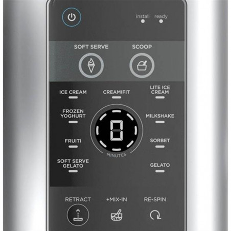 Машина за сладолед 13-в-1 Ninja CREAMi Scoop & Swirl™ NC701EU, 800W, 13 програми, 3-степенен лост за фунийки, CreamiFit, Creamify, 2 купички 473 мл, Персонализация, Сив/черен