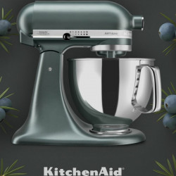 Планетарен миксер KitchenAid Artisan Elegance 5KSM175PSEJP, 300 W, 4.8 л, Direct drive, 10 скорости, Тъмнозелен