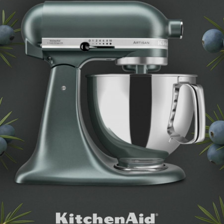 Планетарен миксер KitchenAid Artisan Elegance 5KSM175PSEJP, 300 W, 4.8 л, Direct drive, 10 скорости, Тъмнозелен