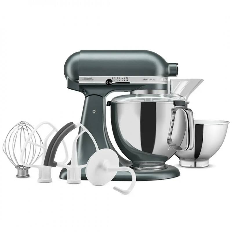 Планетарен миксер KitchenAid Artisan Elegance 5KSM175PSEJP, 300 W, 4.8 л, Direct drive, 10 скорости, Тъмнозелен
