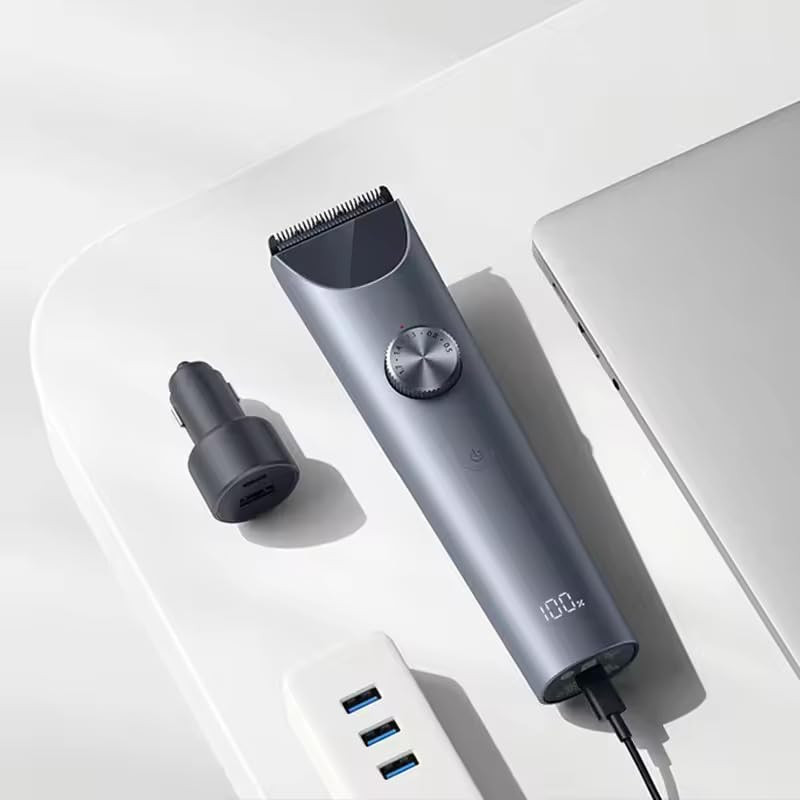 Машинка за подстригване Xiaomi Hair Clipper 2 BHR8998EU, 0.5-28 мм, Автономия 180 мин, Керамични ножове, LED дисплей, Сив